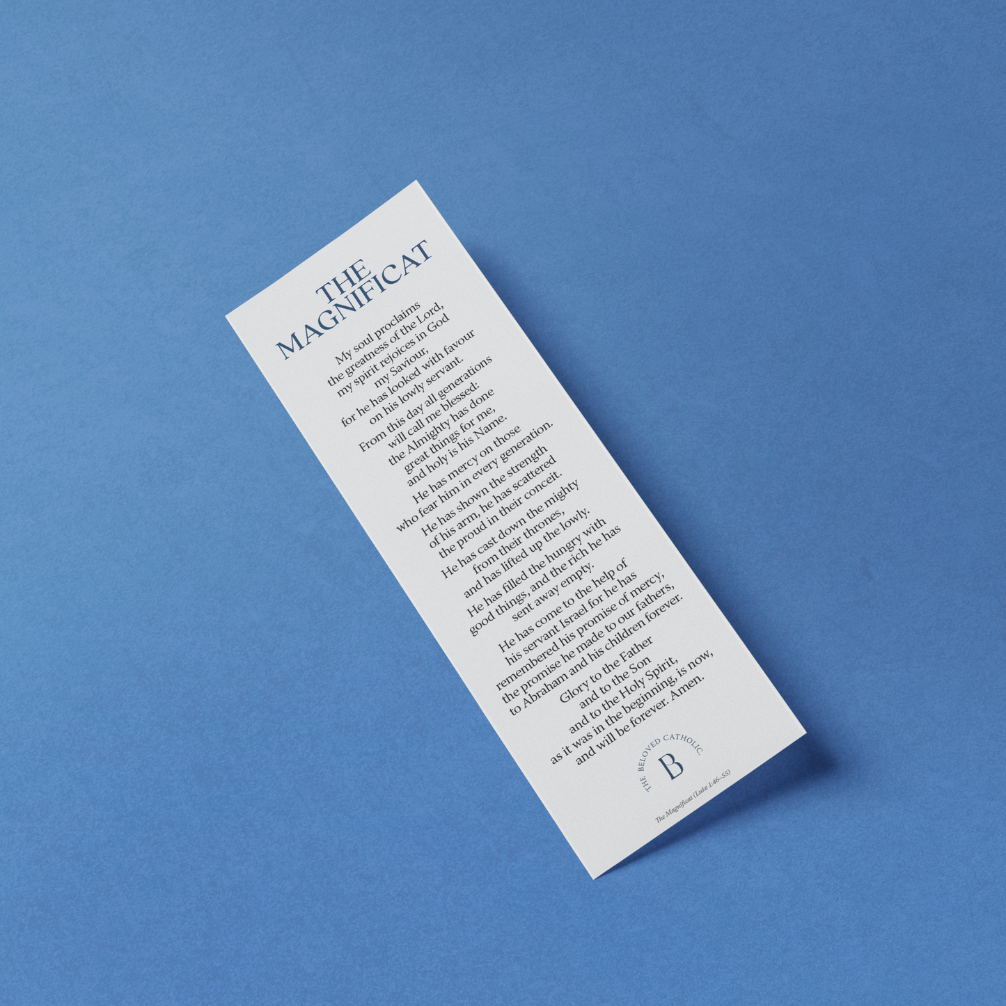 The Magnificat: Prayer Bookmark